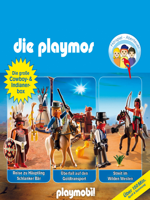 Titeldetails für Die Playmos--Das Original Playmobil Hörspiel, Die große Cowboy- und Indianer-Box, Folgen 21, 32, 35 nach David Bredel - Warteliste
